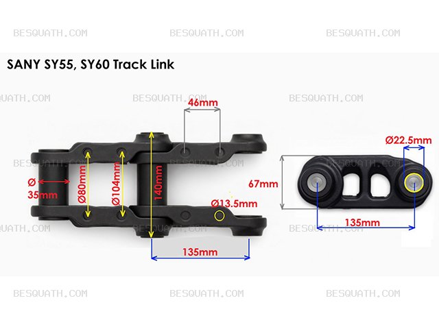 TRACK LINK SANY SY55