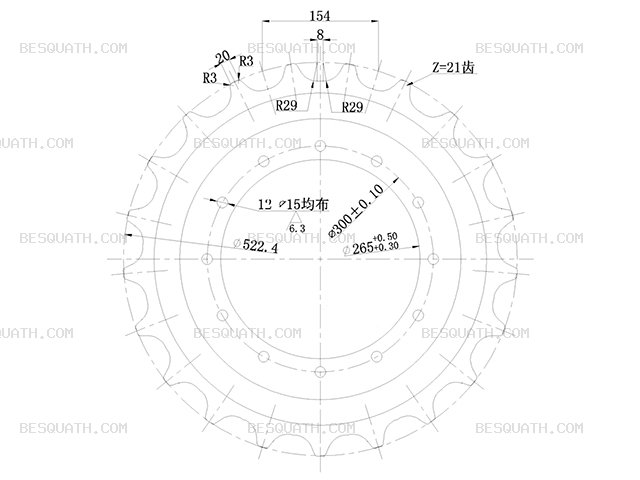 SPROCKET KOMATSU PC70-8