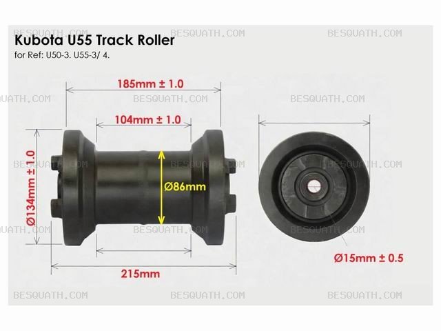 TRACK ROLLER KUBOTA U55