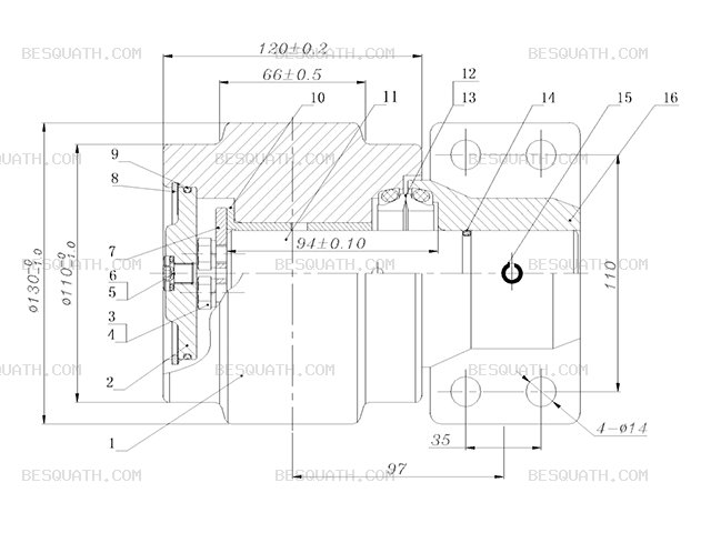 TOP ROLLER HITACHI ZX135US
