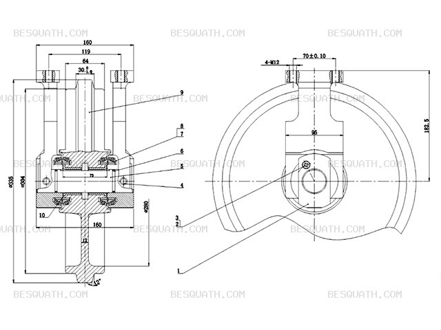 IDLER KOMATSU PC20-7