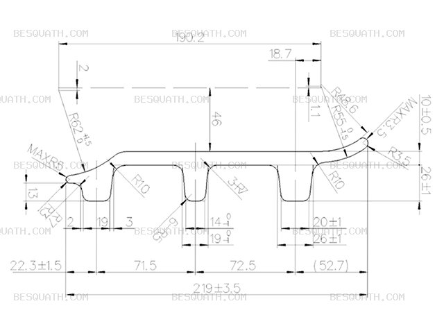TRACK SHOE KOMATSU PC200