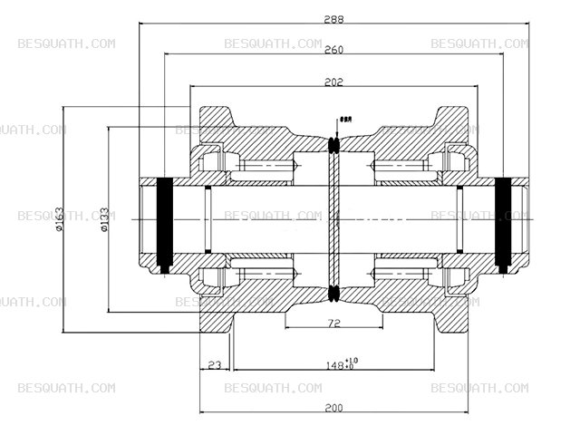TRACK ROLLER KOBELCO SK140-8