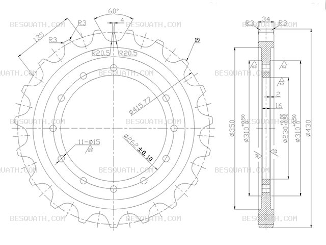 SPROCKET KOBELCO SK60