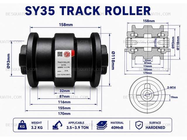 TRACK ROLLER SANY SY35
