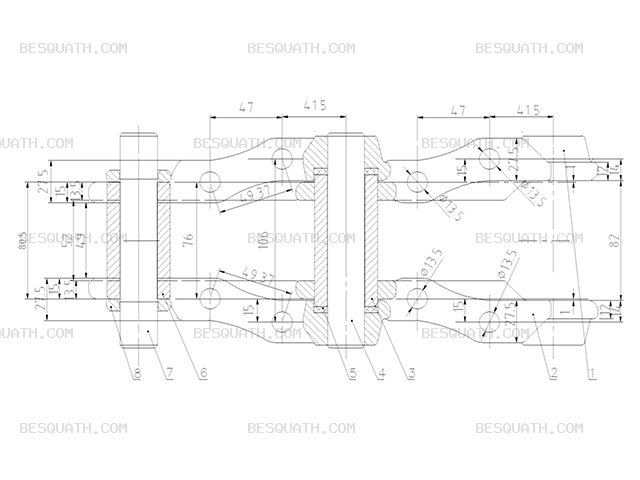 TRACK LINK CATERPILLAR CAT308
