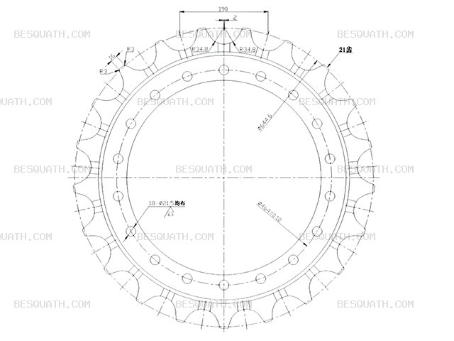 SPROCKET HITACHI ZX200-3