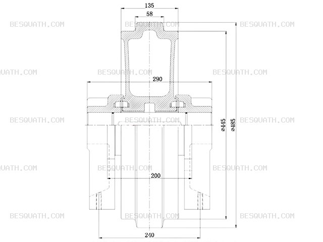 IDLER KOBELCO SK135SR-2