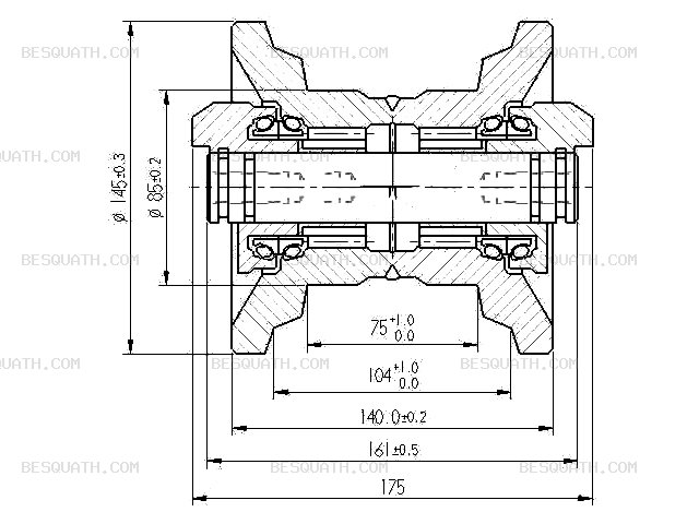 TRACK ROLLER KOMATSU PC20-7