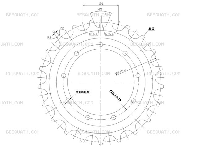SPROCKET HITACHI ZX30U-5A