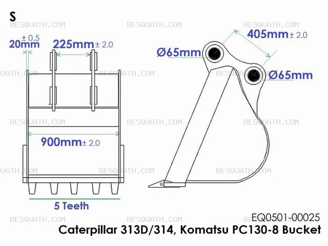 BUCKET CATERPILLAR CAT313