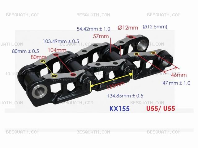 TRACK LINK KUBOTA KX155