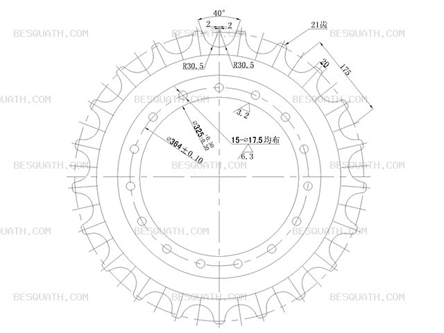 SPROCKET KOMATSU PC120
