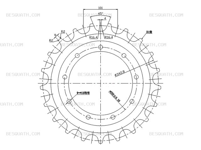 SPROCKET KOMATSU PC27MR-1