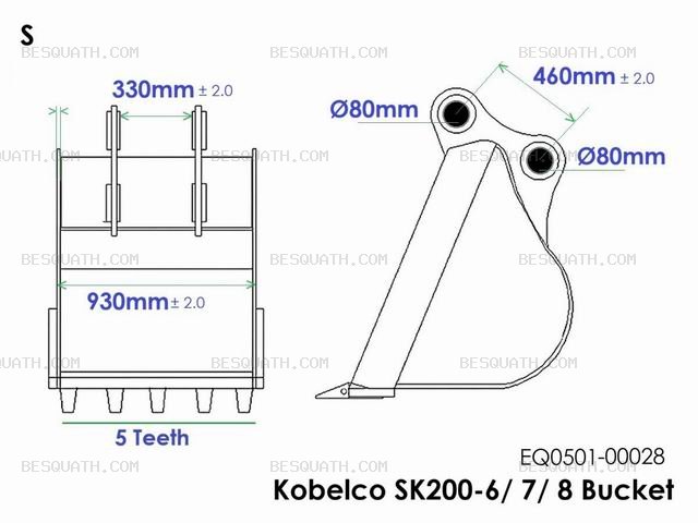 BUCKET KOBELCO SK200