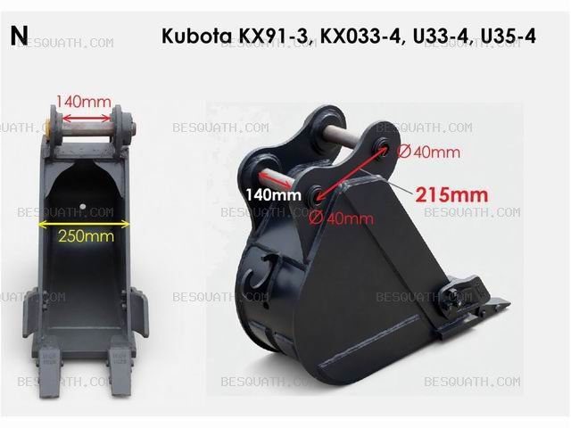 BUCKET KUBOTA KX91-3
