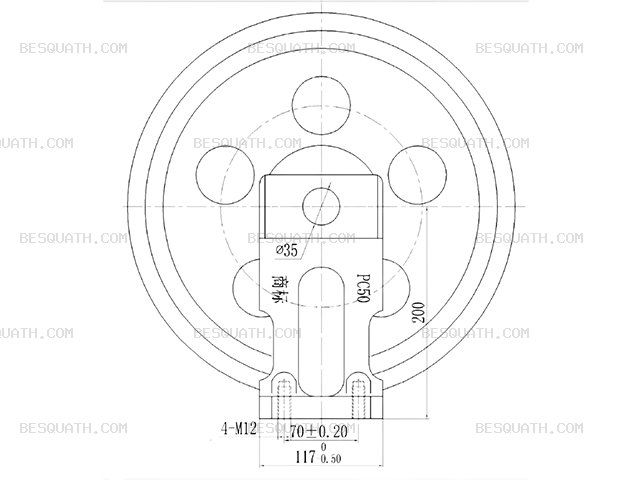 IDLER KOMATSU PC56-7