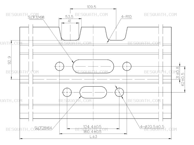 TRACK SHOE KOMATSU PC200