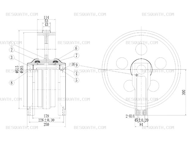 IDLER SANY SY135