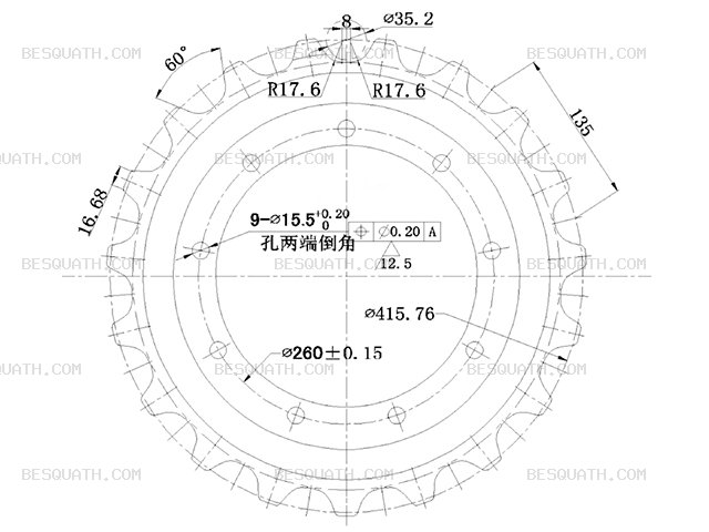 SPROCKET KOMATSU PC40