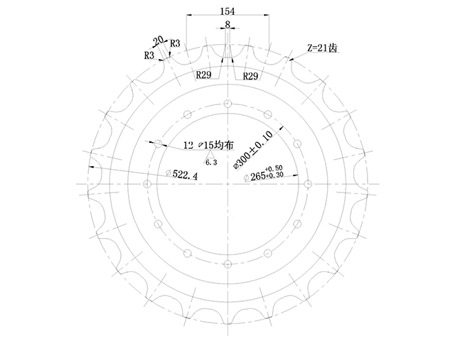 SPROCKET KOMATSU PC70-8