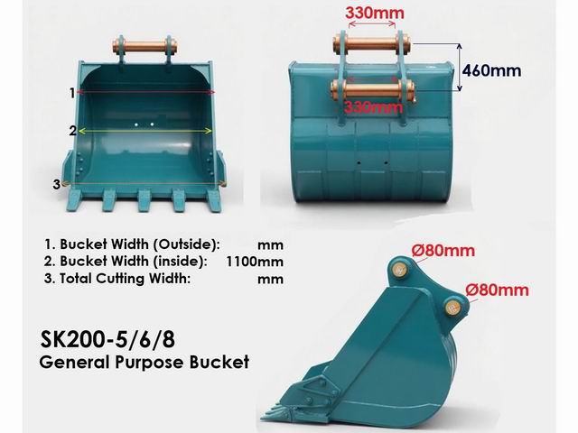 BUCKET KOBELCO SK200