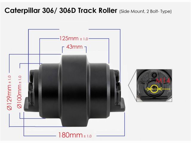 TRACK ROLLER CATERPILLAR CAT306
