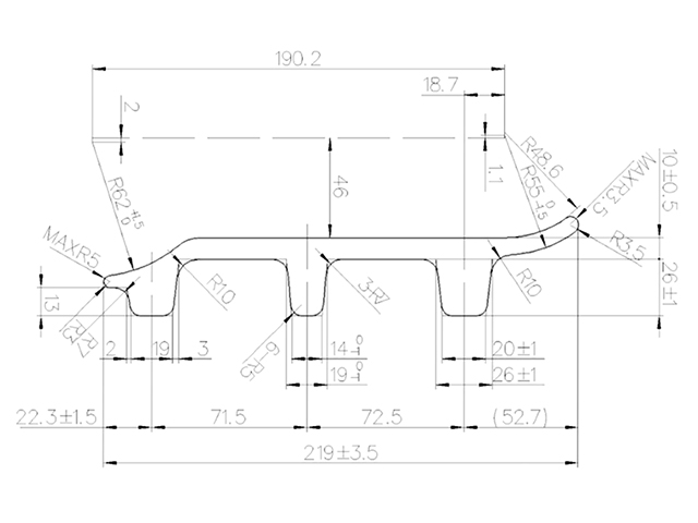 TRACK SHOE KOMATSU PC200