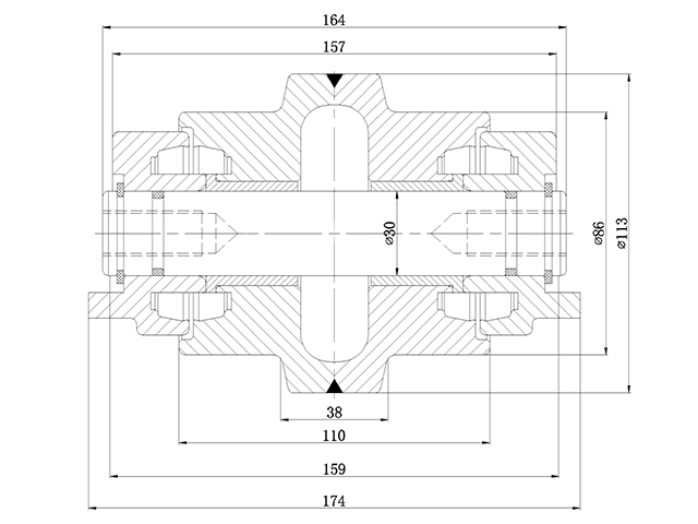 TRACK ROLLER CATERPILLAR CAT303