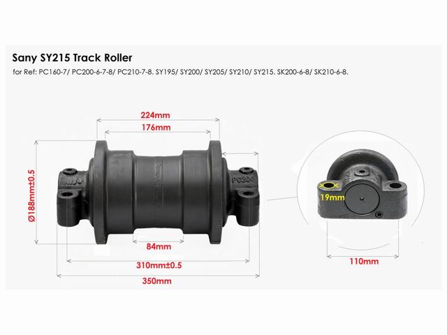 TRACK ROLLER SANY SY215