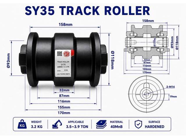 TRACK ROLLER SANY SY35
