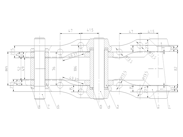 TRACK LINK CATERPILLAR CAT308