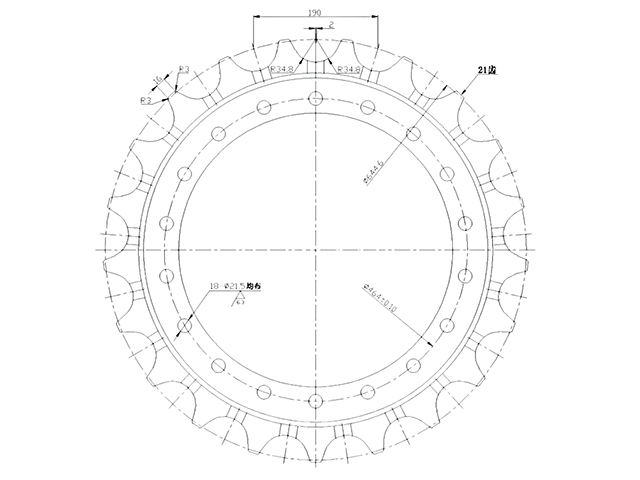 SPROCKET HITACHI ZX200-3
