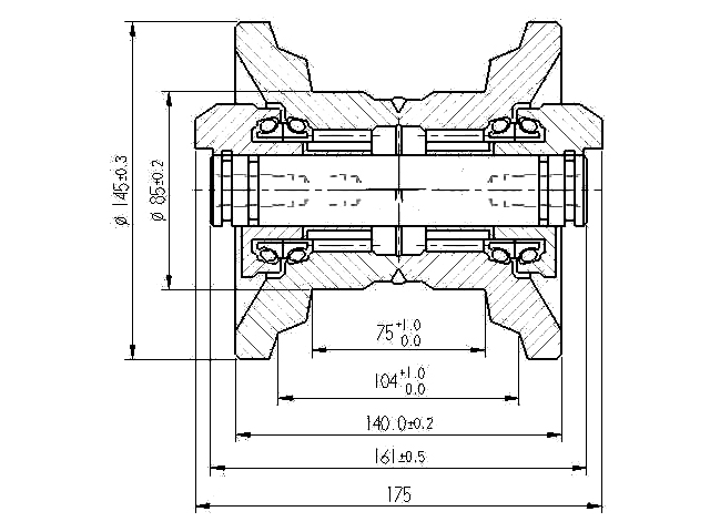 TRACK ROLLER KOMATSU PC20-7