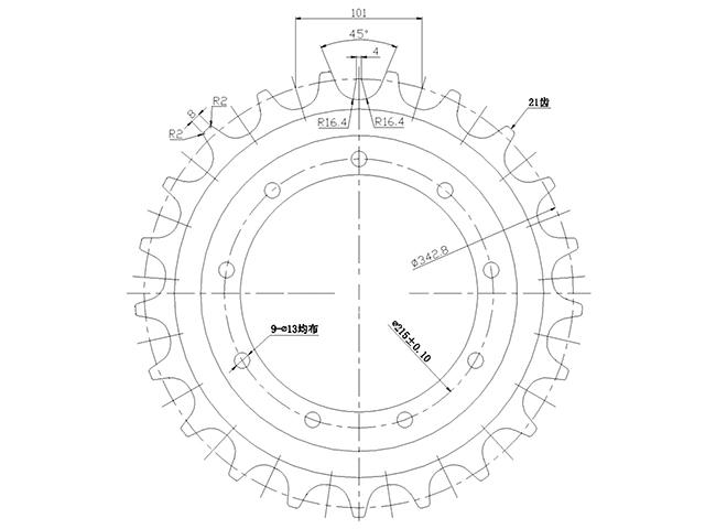 SPROCKET HITACHI ZX30U-5A
