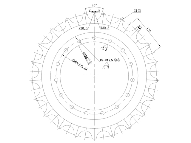 SPROCKET KOMATSU PC120