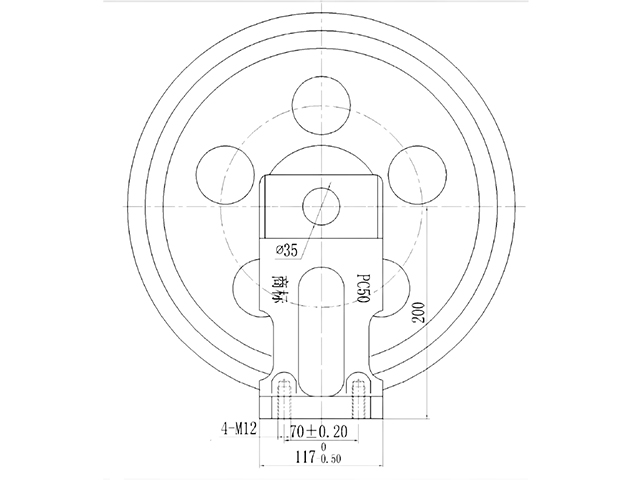 IDLER KOMATSU PC56-7