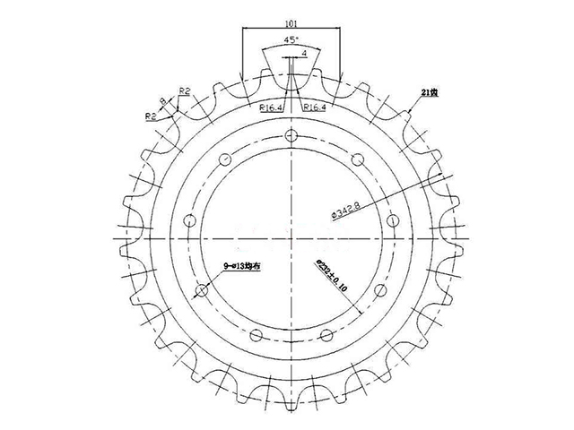 SPROCKET KOMATSU PC30MR-3