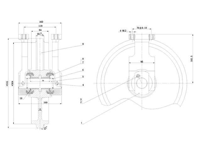 IDLER KOMATSU PC30